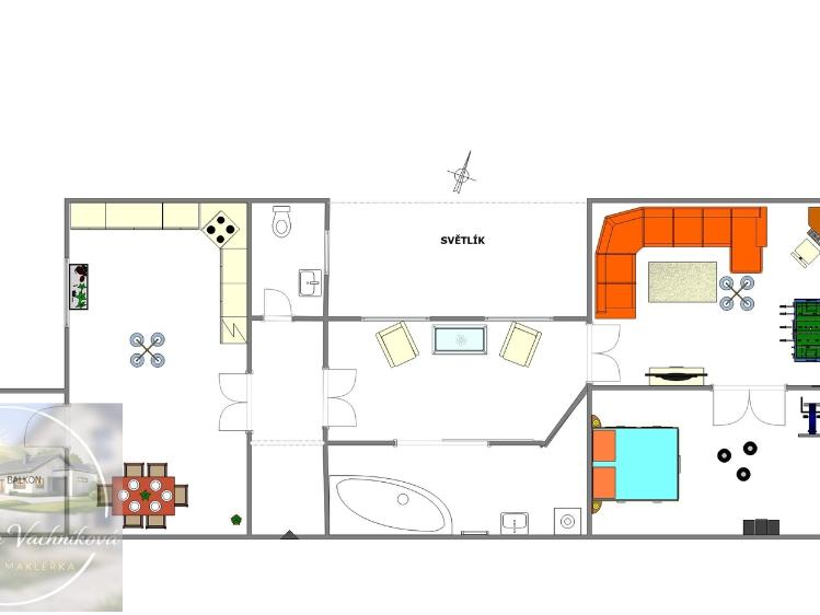 Pronájem bytu 2+1 Praha, Zborovská č. 20