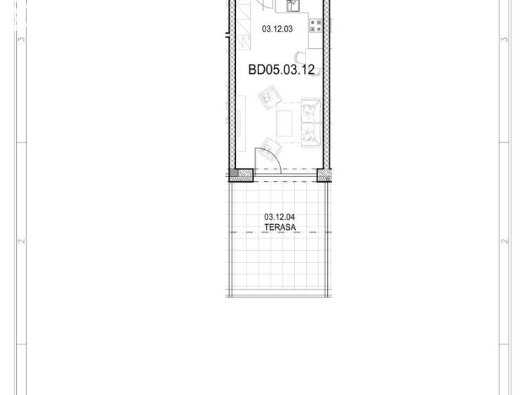 Pronájem bytu 1+KK Beroun, Nepilova 2111 č. 11