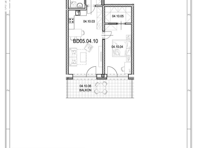 Оренда квартири 2+KK Beroun, Nepilova 2111 č. 3