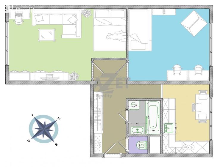 Продажа квартиры 2+1 Orlová, Osvobození č. 19