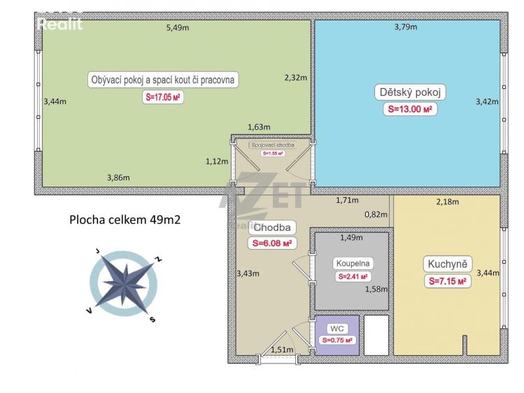 Продажа квартиры 2+1 Orlová, Osvobození č. 20