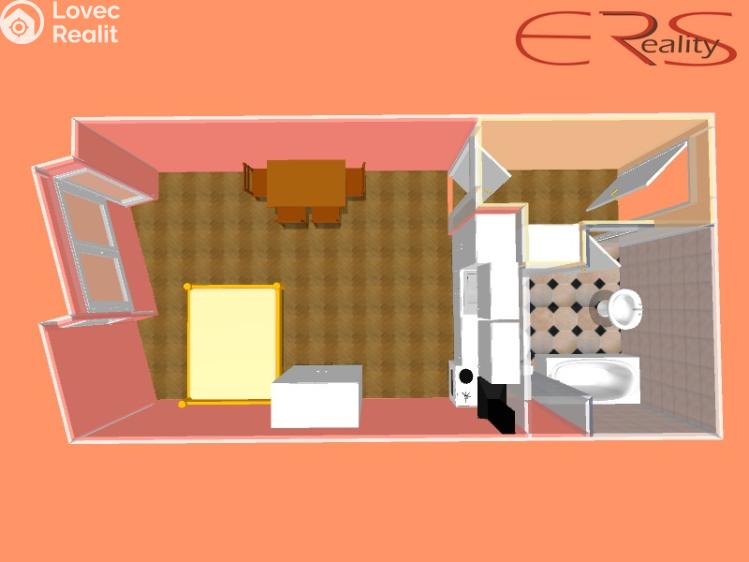 Prodej bytu 1+KK Liberec, Jeronýmova č. 12