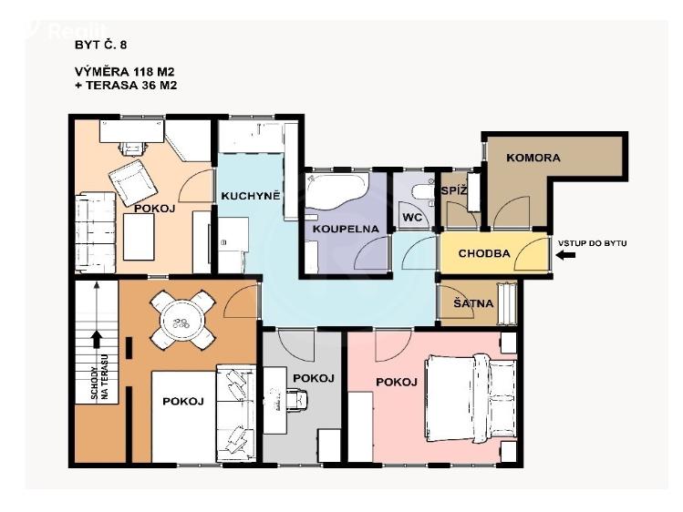 Продаж квартири 4+1 České Budějovice, J. Plachty 1153/18 č. 3