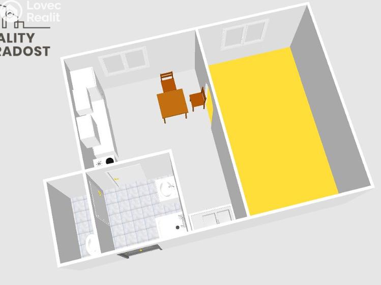 Оренда квартири 1+1 Dubí, Ruská č. 12