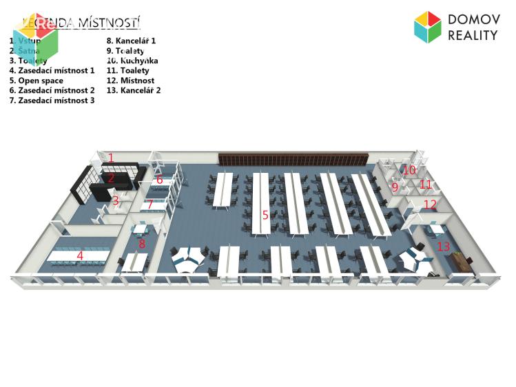 Rent office space Zdice č. 17