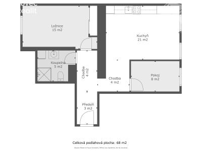 Продажа квартиры 3+KK Praha, Grafická č. 2