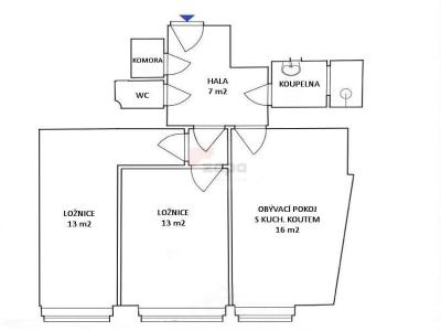 Rent apartment 3+KK Praha, Ortenovo náměstí č. 14