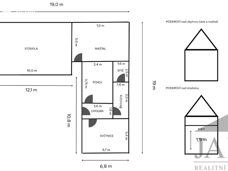 Prodej chalupy Soběšice č. 13