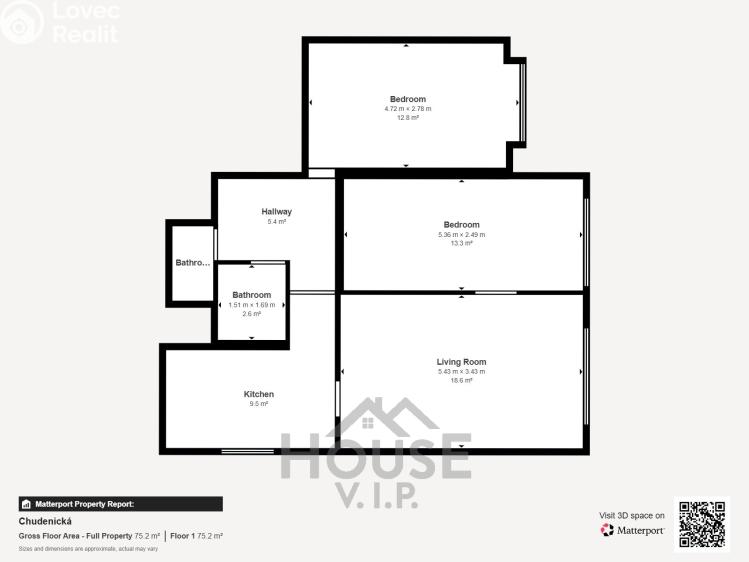 Prodej bytu 3+1 Praha, Loučimská č. 34