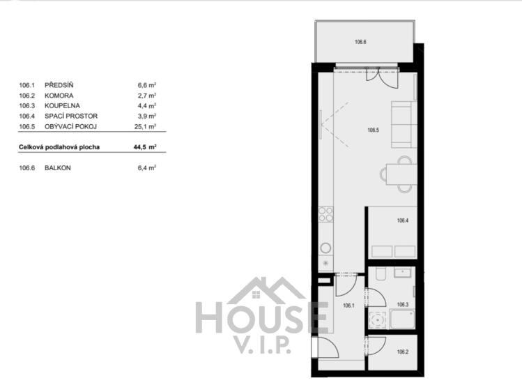Prodej bytu 1+KK Praha, Hartigova č. 5