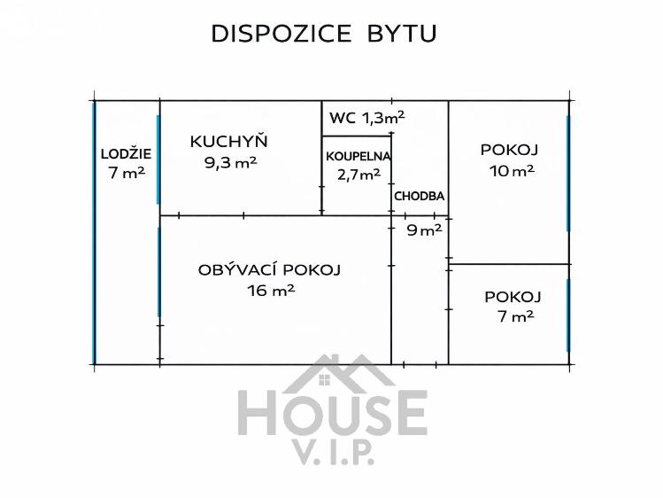 Prodej bytu 3+1 Praha, Rumburská č. 38