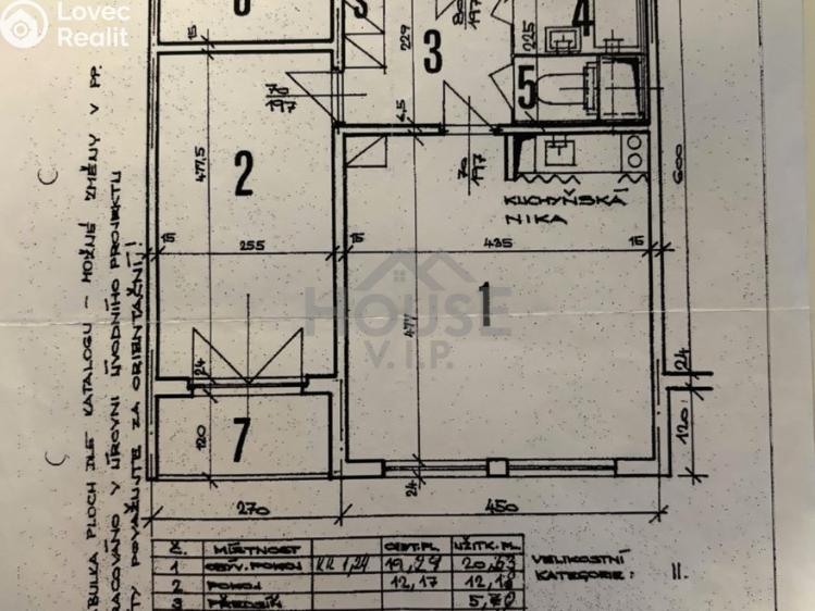 Sale apartment 2+KK Praha, Kpt. Stránského č. 20