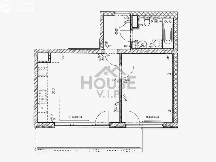 Sale apartment 2+KK Praha, Mantovská č. 8