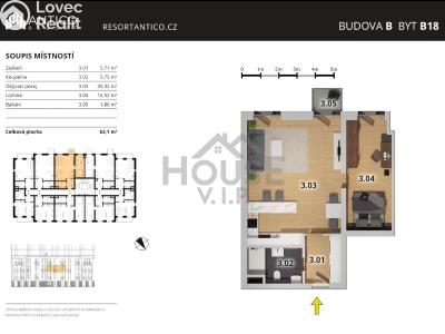 Аренда квартиры 2+KK Český Brod, Kounická č. 25