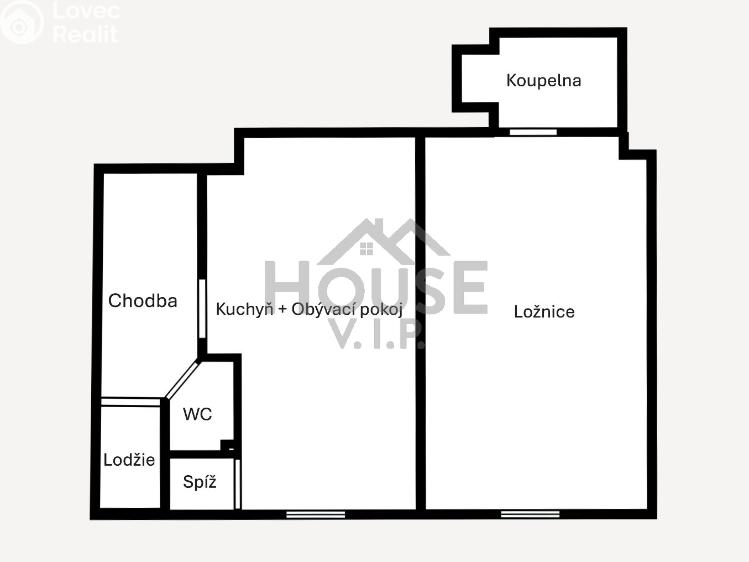 Sale apartment 2+KK Praha, Za Strahovem č. 18