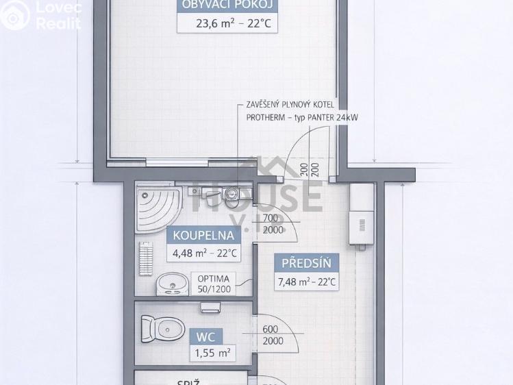 Prodej bytu 1+KK Praha, Prouzova č. 8