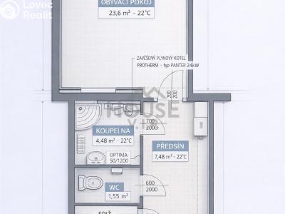 Продаж квартири 1+KK Praha, Prouzova č. 8