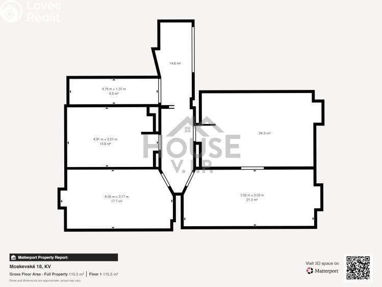 Продажа квартиры 3+KK Karlovy Vary, Moskevská č. 10