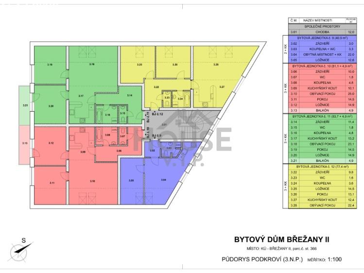 Продажа квартиры 3+KK Úvaly č. 17