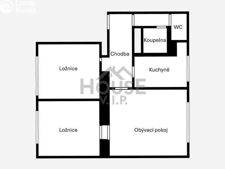 Prodej bytu 3+1 Praha, Budějovická č. 18