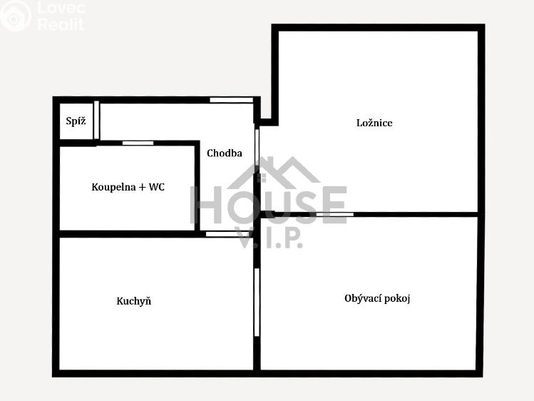 Prodej bytu 2+1 Praha, Klostermannova č. 12