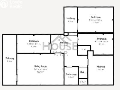 Sale apartment 4+1 Praha č. 1