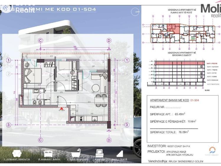 Продажа квартиры 3+KK Golem č. 2
