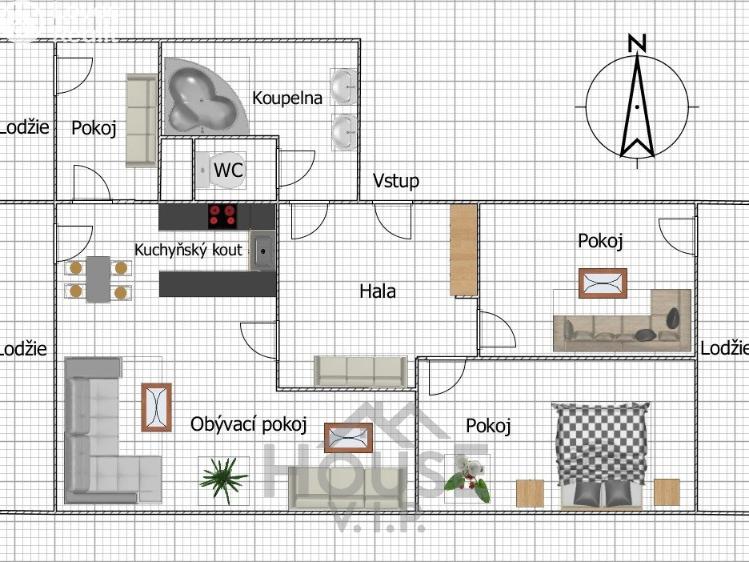 Pronájem bytu 4+KK Praha, Kazašská č. 22