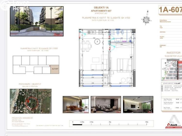 Prodej bytu 2+KK Golem, Rruga Skënderbeu č. 10