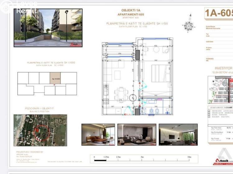 Prodej bytu 2+KK Golem, Rruga Skënderbeu č. 12