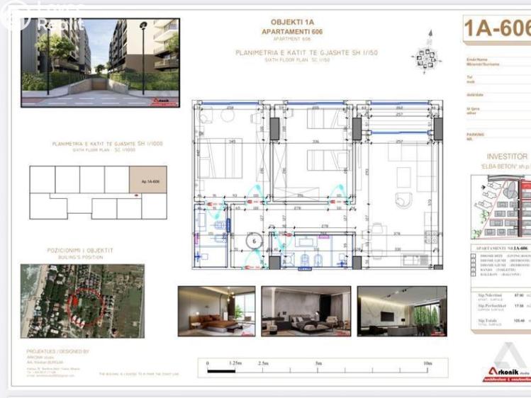 Prodej bytu 2+KK Golem, Rruga Skënderbeu č. 13