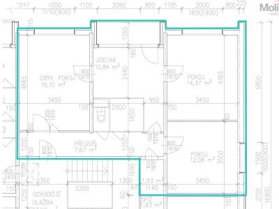 Prodej bytu 3+1 Teplice, Gagarinova 1428 č. 6