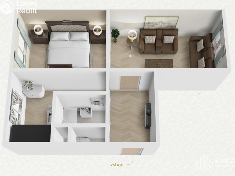 Prodej bytu 2+1 Sokolov, Boženy Němcové č. 18