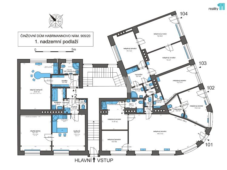 Prodej činžovního domu Plzeň, Habrmannovo náměstí č. 10