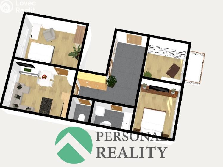 Prodej bytu 4+KK Pardubice, Bělehradská č. 32