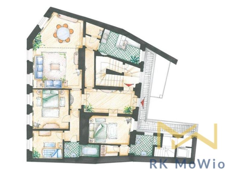 Pronájem bytu 4+1 Praha, Vlašská 361/5 č. 7
