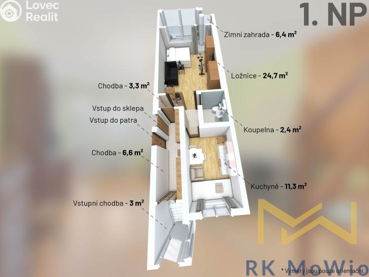 Prodej rodinného domu Praha, Zličínská č. 12