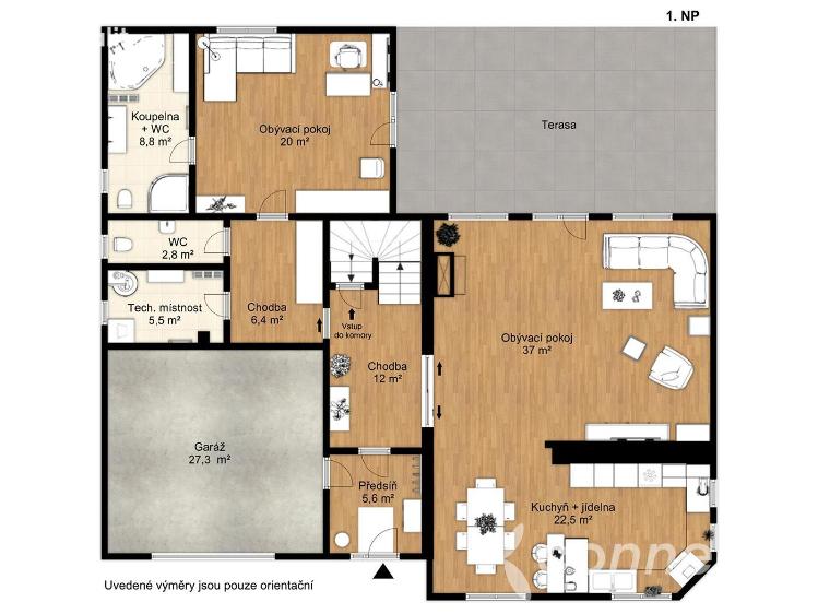 Prodej rodinného domu Jesenice, Karafiátová 424 č. 24
