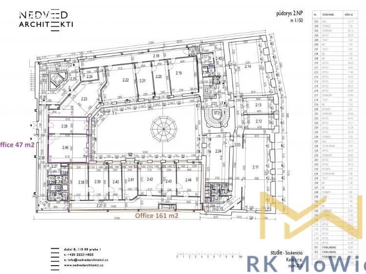 Pronájem kanceláře Praha, Soukenická č. 6