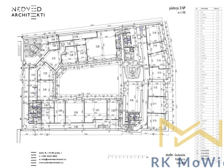 Pronájem kanceláře Praha, Soukenická č. 13