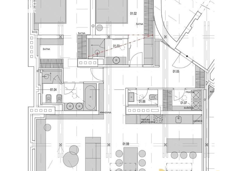 Pronájem bytu 3+KK Praha, náměstí Jiřího z Poděbrad č. 8