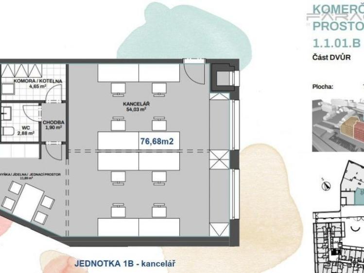 Pronájem kanceláře Praha, Průběžná č. 2