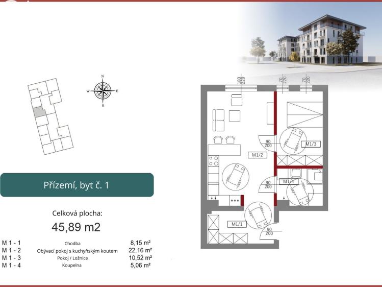 Продажа квартиры 2+KK Stażystów,Bielsko-Biała,Polsko č. 1