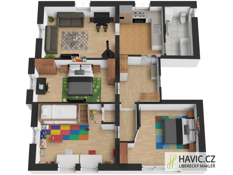 Prodej bytu 4+1 Liberec, Na Bojišti 617/24 č. 4