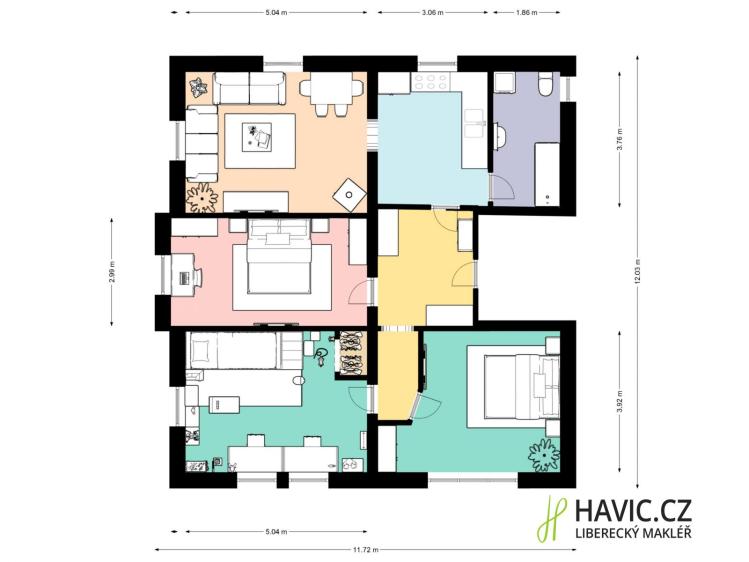 Prodej bytu 4+1 Liberec, Na Bojišti 617/24 č. 30
