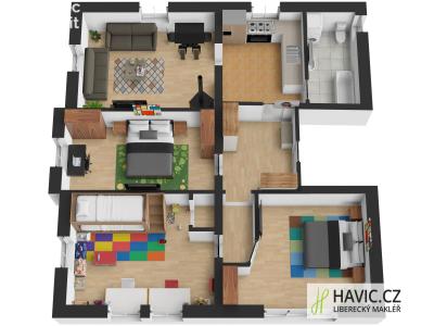 Prodej bytu 4+1 Liberec, Na Bojišti č. 4