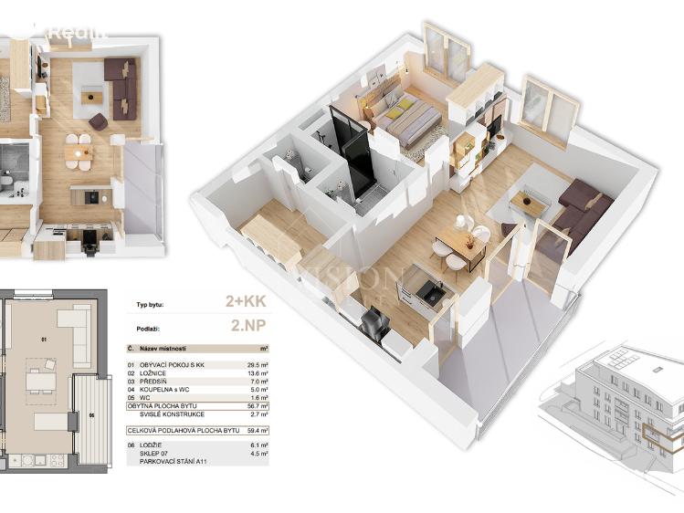 Продаж квартири 2+KK Příbram č. 2