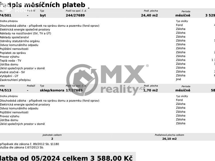 Prodej bytu 1+KK Praha, Kurta Konráda 2174/19 č. 4