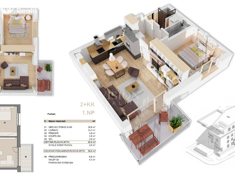 Продаж квартири 2+KK Příbram č. 2