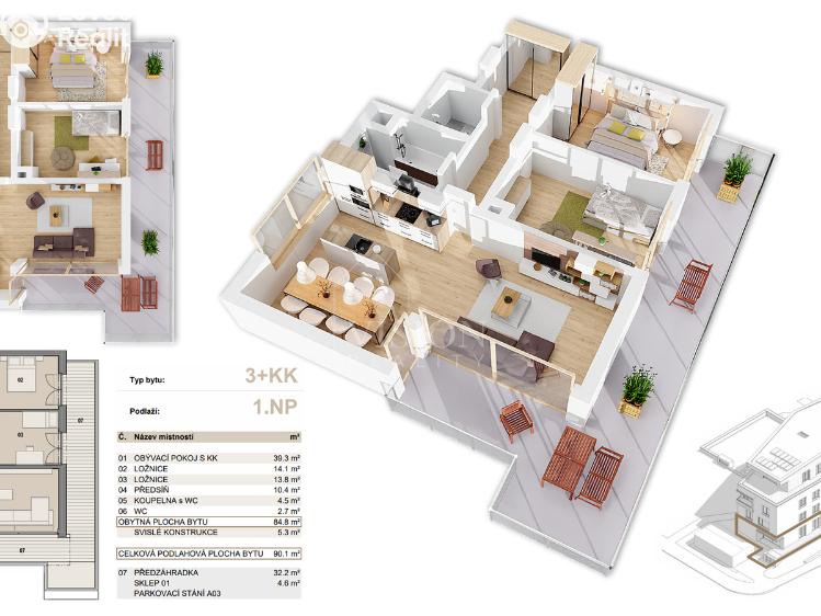 Продажа квартиры 3+KK Příbram č. 2